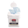 Disposable Microfiber Charging Bucket, 7.92 X 7.75 X 7.44, White, 4/Carton