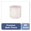Premium Bath Tissue, Septic Safe, 2-Ply, White, 450 Sheets/Roll, 80 Rolls/Carton