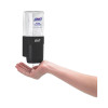Es1 Hand Sanitizer Dispenser Starter Kit, 450 Ml, 3.12 X 5.88 X 5.81, Graphite, 6/Carton