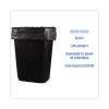 Low-Density Waste Can Liners, 16 Gal, 1 Mil, 24" x 32", Black, Perforated Roll, 10 Bags/Roll, 15 Rolls/Carton