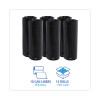Low-Density Waste Can Liners, 16 Gal, 1 Mil, 24" x 32", Black, Perforated Roll, 10 Bags/Roll, 15 Rolls/Carton