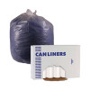 Low-Density Waste Can Liners, 30 Gal, 0.5 Mil, 30" x 36", White, Perforated Roll, 10 Bags/Roll, 20 Rolls/Carton