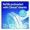 Toiletwand Toilet Cleaning Refills, Toilet Cleaning Scrubbing Pads, Blue/White, 10/Pack, 6 Packs/Carton