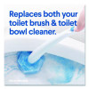 Toiletwand Toilet Cleaning Refills, Toilet Cleaning Scrubbing Pads, Blue/White, 10/Pack, 6 Packs/Carton
