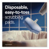 Toiletwand Toilet Cleaning Refills, Toilet Cleaning Scrubbing Pads, Blue/White, 10/Pack, 6 Packs/Carton
