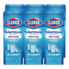 Toiletwand Toilet Cleaning Refills, Toilet Cleaning Scrubbing Pads, Blue/White, 10/Pack, 6 Packs/Carton