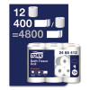 Premium Poly-Pack Bath Tissue, Septic Safe, 2-Ply, White, 400 Sheets/Roll, 12 Rolls/Pack, 4 Packs/Carton