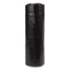 Low-Density Commercial Can Liners, 60 Gal, 1.2 Mil, 38" x 58", Black, Interleaved Roll, 10 Bags/Roll, 10 Rolls/Carton