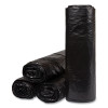 Low-Density Commercial Can Liners, 60 Gal, 1.2 Mil, 38" x 58", Black, Interleaved Roll, 10 Bags/Roll, 10 Rolls/Carton