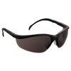 Klondike Safety Glasses, Matte Black Half Frame, Gray Dual Lens