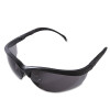 Klondike Safety Glasses, Matte Black Half Frame, Gray Dual Lens