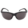 Klondike Safety Glasses, Matte Black Half Frame, Gray Dual Lens