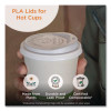 Pla Lids For Hot Cups, Fits 8 Oz Hot Cups, Plastic, White, 1,000/Carton