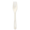 Tpla Bulk Cutlery, Fork, Plastic, Light Beige, 1,000/Carton