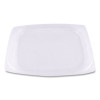 Pla Rectangular Deli Container Lids, 4.8 x 5.9 x 0.3, Clear, Plastic, 900/Carton