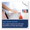 Paper Wiper Roll Towel, 1-Ply, 7.68" x 1,150 Ft, White, 4 Rolls/Carton