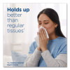 Plus Lotion Facial Tissue, 2-Ply, White, 124 Sheets/Box, 3 Box/Pack