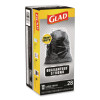 Guaranteed Strong Large Drawstring Trash Bags, Three-Ply, 30 Gal, 1.05 Mil, 30 x 33, Black, 28 Bags/Box, 6 Boxes/Carton