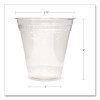 Kal-Clear Pet Cold Drink Cups, Squat, 12 Oz To 14 Oz, Plastic, Clear, 50/Sleeve, 20 Sleeves/Carton