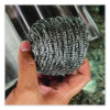 Stainless Steel Scrubber, Medium Size, Steel Gray, 72/Carton