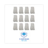 Banded Rayon Cut-End Mop Heads, #24, White, 1.25" Headband, 12/Carton