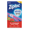 Slider Storage Bags, Quart, 5.88" x 1.88" x 7.88", Clear, 76 Bags/Box, 9 Boxes/Carton