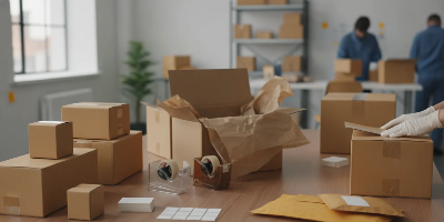 What shipping supplies should a growing business standardize?