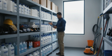 How should facility managers build a seasonal maintenance supply checklist?