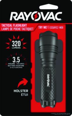 Led Aluminum Flashlight, 3 Aaa Batteries (Included), Black