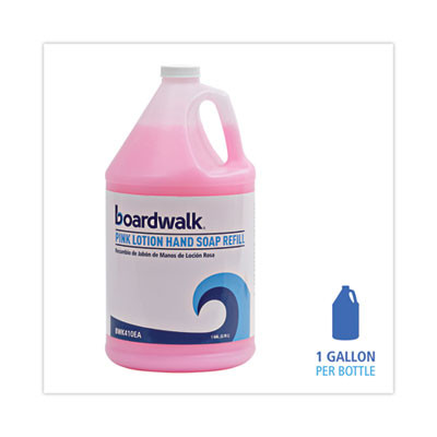 Mild Cleansing Pink Lotion Hand Soap Refill, Cherry Scent, 1 Gal Bottle, 4/Carton