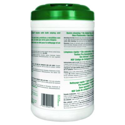 Safety Towels, 1-Ply, 10 x 12, White, Unscented, 75/Canister, 6 Canisters/Carton