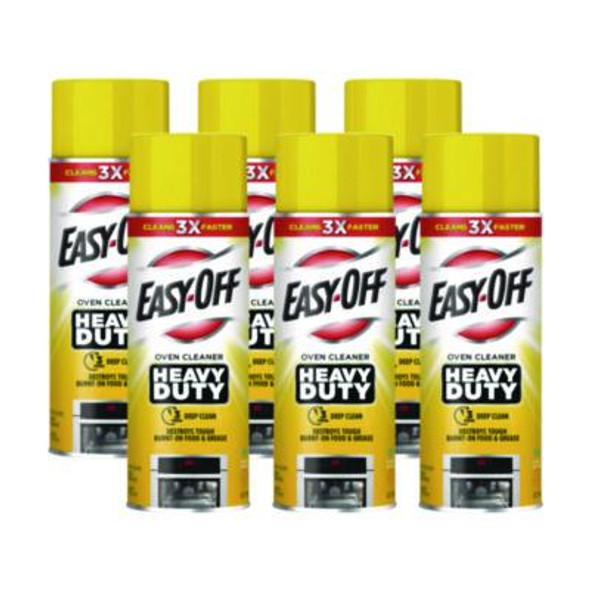 Heavy Duty Oven Cleaner, Fresh Scent, Foam, 14.5 Oz Aerosol Spray, 6/Carton