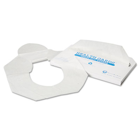 Health Gards Toilet Seat Covers, Half-Fold, 14.25 X 16.5, White, 250/Pack, 10 Boxes/Carton