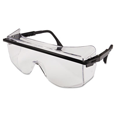 Astrospec Otg 3001 Eyewear S2500C, Black Half Frame Otg, Clear Single Lens