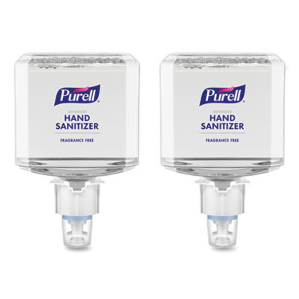 Advanced Hand Sanitizer Gentle And Free Foam, 1,200 Ml Refill, Fragrance-Free, For Es4 Dispensers, 2/Carton