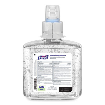 Advanced Hand Sanitizer Gel Refill, 1,200 Ml, Clean Scent, For Es4 Dispensers, 2/Carton