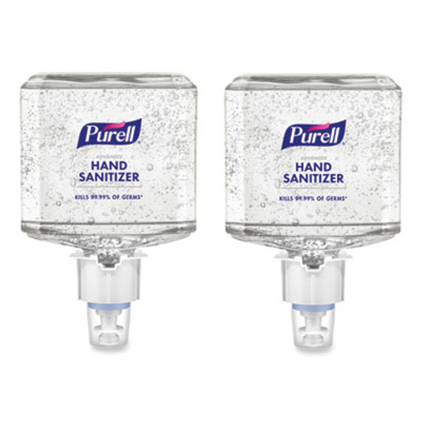 Advanced Hand Sanitizer Gel Refill, 1,200 Ml, Clean Scent, For Es6 Dispensers, 2/Carton