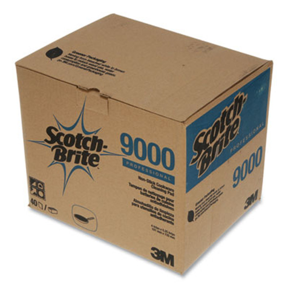 All-Purpose Scouring Pad 9000, 4 X 5.25, Blue, 40/Carton