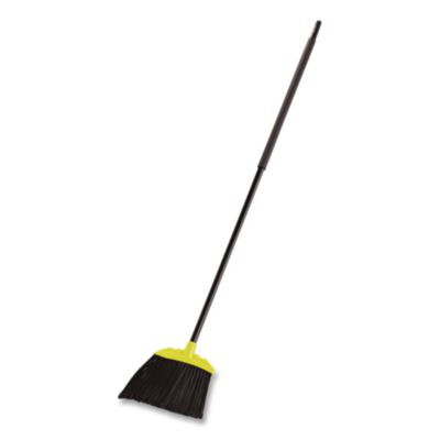 Jumbo Smooth Sweep Angled Broom, 46" Handle, Black/Yellow