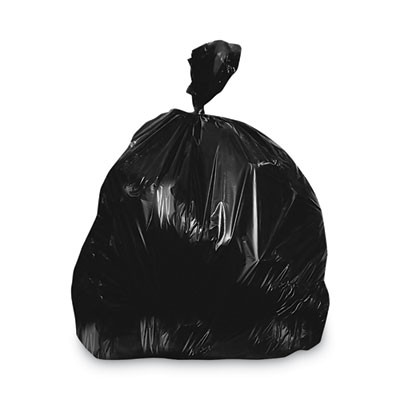 Linear Low-Density Can Liners, 96 Gal, 2 Mil, 57" x 75", Black, 50/Carton