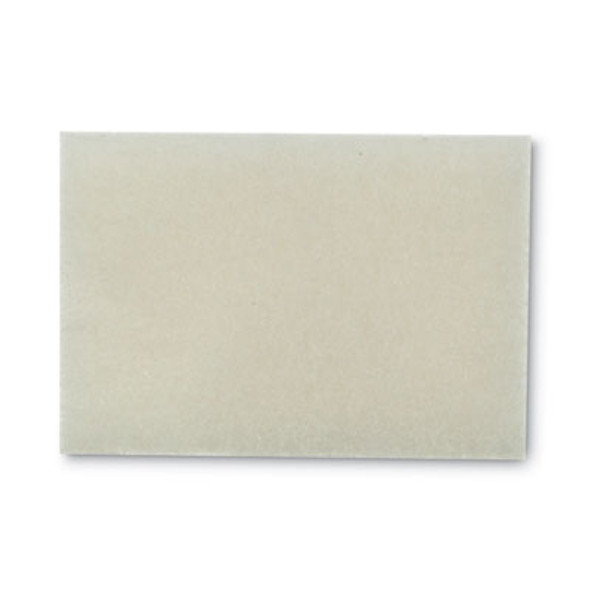 Light Duty Scrubbing Pad 9030, 3.5 X 5, White, 40/Carton