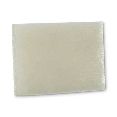 Light Duty Scrubbing Pad 9030, 3.5 X 5, White, 40/Carton