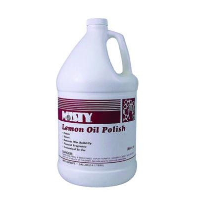 Lemon Oil Furniture Polish, Lemon Scent, 1 Gal Bottle, 4/Carton