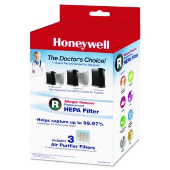 Allergen Remover Replacement Hepa Filters, 6.75 x 10.3, 3/Pack