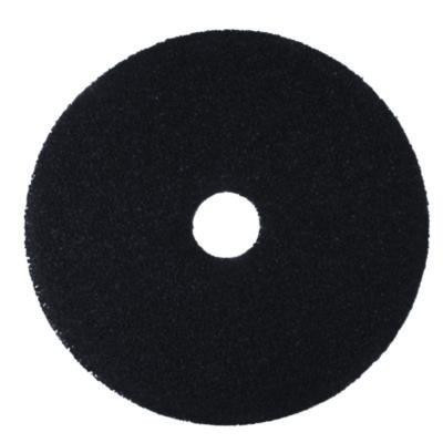 Low-Speed Stripper Floor Pad 7200, 18" Diameter, Black, 5/Carton