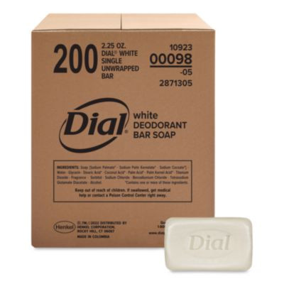 Antibacterial Deodorant Bar Soap, Clean Fresh Scent, 2.5 Oz, 200/Carton