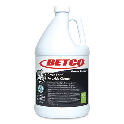 Green Earth Peroxide Cleaner, Fresh Mint Scent, 1 Gal Bottle, 4/Carton