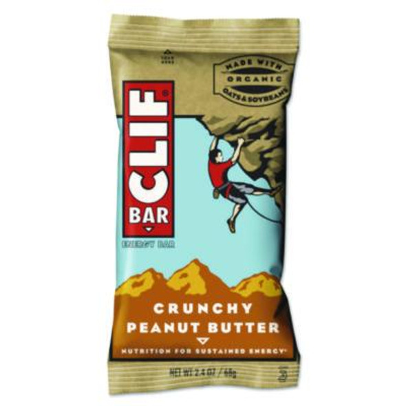 Energy Bar, Crunchy Peanut Butter, 2.4 Oz, 12/Box