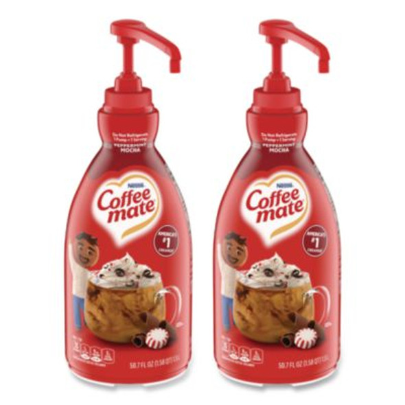 Liquid Coffee Creamer, Peppermint Mocha, 1.5 L Pump Bottle