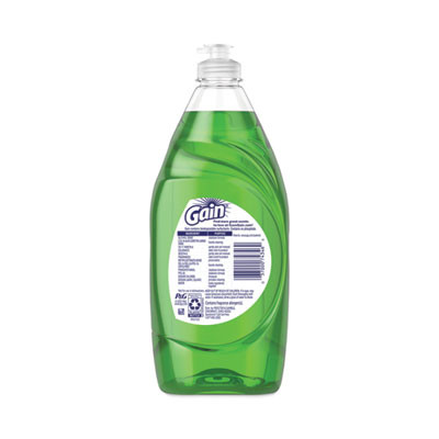 Dishwashing Liquid, Gain Original Scent, 38 Oz Bottle, 8/Carton